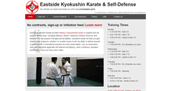 Desktop Screenshot of eastsidekyokushin.com