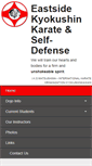 Mobile Screenshot of eastsidekyokushin.com